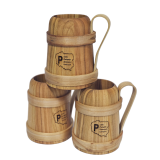 Kufel  dębowy z grawerem